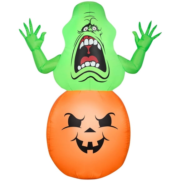 Airblown Slimer on Pumpkin MD Ghostbusters