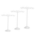 thumbnail image 2 of tredstone 3x Iron T Bar Earring Necklace Jewelry Display Stand Rack White-Balance, 2 of 9