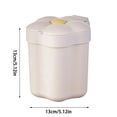thumbnail image 2 of Decorative Desktop Wastebasket With Lid Small Bedside Garbage Can For Bedroom Kitchen Sturdy Mini Cute Compact Rubbish Container Easy To Clean, 2 of 3