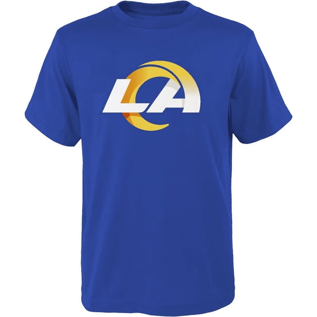 T-shirt à Manches Courtes pour Jeunes Los Angeles Rams NFL avec Logo Principal