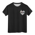 thumbnail image 1 of WEIYLL T-Shirts Graphiques pour Filles Manches Courtes Été Col Rond Ville Hauts de Sport Doux Imprimés pour 10-11 Ans, 1 of 6