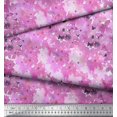 thumbnail image 3 of Soimoi Poly Georgette Fabric Flower Watercolor Print Sewing Fabric Yard 52 Inch Wide, 3 of 3