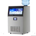 thumbnail image 1 of Commercial Ice Machine, 100 LBS/24h Ice Maker with 2 Water Inlet Modes, 50Pcs/Cycle, 33 LBS Storage Bin, Ice Machine for Home Bar, Coffee Shop, Business, 1 of 7