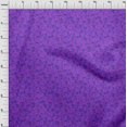 thumbnail image 4 of oneOone Georgette Viscose Purple Fabric Peacock Craft Projects Decor Fabric Printed By The Yard 42 Inch Wide, 4 of 5