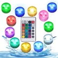 thumbnail image 1 of Submersible LED Lights With Remote Control, Flameless Candles Tea Lights Warm White For Home Party Events Lantern Wedding Halloween, 1 of 8