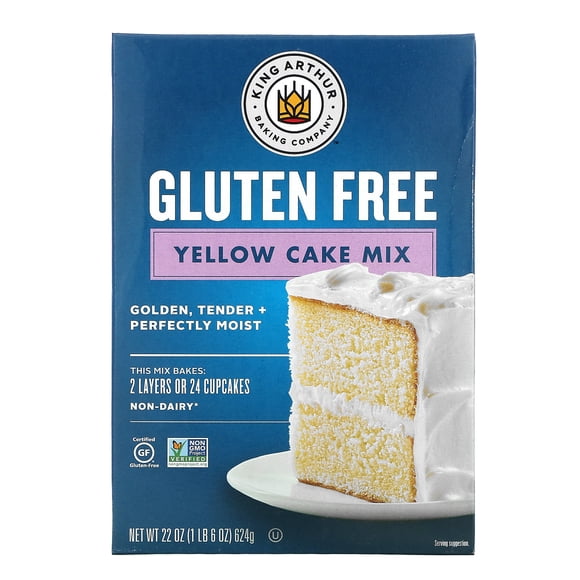 King Arthur Flour, Yellow Cake Mix, Gluten Free, 22 oz (624 g)