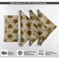 thumbnail image 4 of Vargottam Designer Cotton Canvas Napkins - Set of 12, 20-Inch, Vibrant Green Hue Floral Essence Print, Durable & Absorbent Cloth Napkins for Dining, Parties, and Home Decor - Machine Washable, 4 of 7