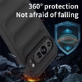 thumbnail image 3 of Color Liquid Silicone Matte Phone Case for Google Pixel 9 Skin Feel Armor Shockproof Protect Soft Cover - Black, 3 of 5