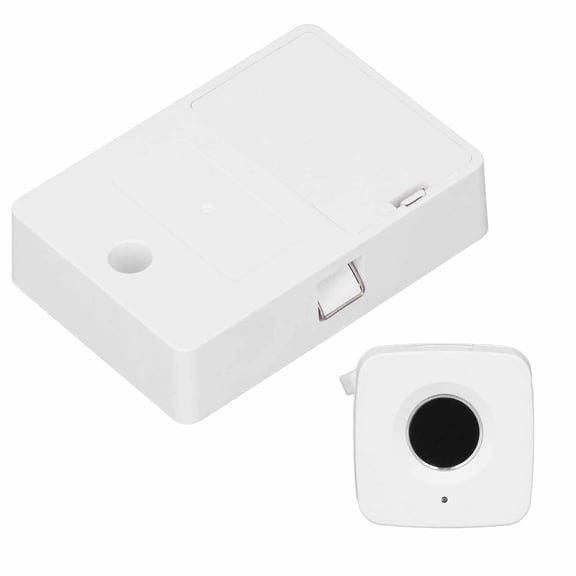 Fingerprint Drawer Lock, Compact Low Power Consumption Easy To Install Versatile Keyless Smart Drawer Lock Quick Recognition for Home Office Black,White