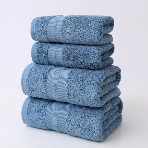 Birdeem Towels for Bathroom, Bathroom Towel Set, 4 Pcs Bath Towels Set for Bathroom Cotton Thick Soft Absorbent Towel Set of 4 Household Wash Face Gift Towel, Bathroom Towel Set, Bath Towels Set