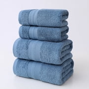 Suncoda Bath Towels, 4 PCS Bath Towels Set for Bathroom Thick Soft Absorbent Towel Set of 4 Household Wash Face Gift Towel, Towels for Bathroom