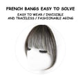 thumbnail image 3 of Deals Naittoop High Temperature Wire Extension Natural Black Wig Female Bangs Hair Piece, 3 of 5
