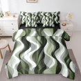 thumbnail image 1 of Erosebridal Modern Abstract Bedding Sets Full Size, Stripes Wave Comforter Sets with Sheets, Chic Geometric Reversible Bed Sheets Set, Breathable Room Decoration, 7pcs, 1 of 6