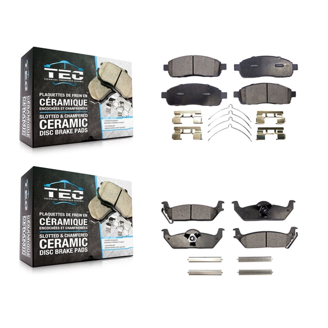 TEC Front Rear Ceramic Brake Pads Kit for Car Ford F-150 Lincoln Mark LT KTC-100055