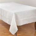 thumbnail image 1 of SARO 1064.W6788B 67 x 88 Po Nappe Tressée Brodée Design - Blanc, 1 of 1