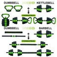 thumbnail image 3 of 4-in-1 Adjustable Dumbbell Set for Home Gym – Multi-Functional Free Weights Equipment for Strength Training and Body Building – Use as Dumbbells, Barbell, Kettlebells, or Push Up Stand – 30kg/66lbs, 3 of 7