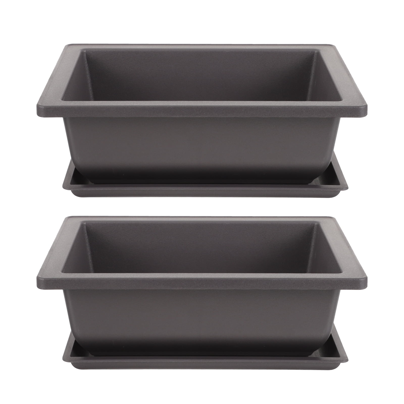 2 Sets Plastic Plant Pots Flower Pot for Garden Plastic Flower Pot Bonsai Planters with Saucers