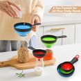thumbnail image 1 of Dvkptbk Funnels Bottle Filling Funnels, Food Grade Silicone Collapsible Funnel Set (3 Pack) Kitchen Gadgets on Clearance, 1 of 1