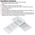 thumbnail image 4 of Air Vent Grille, Aluminum Alloy Silver Rectangular Ventilation Grille Cover for Cabinet Closet RV, 4 of 7