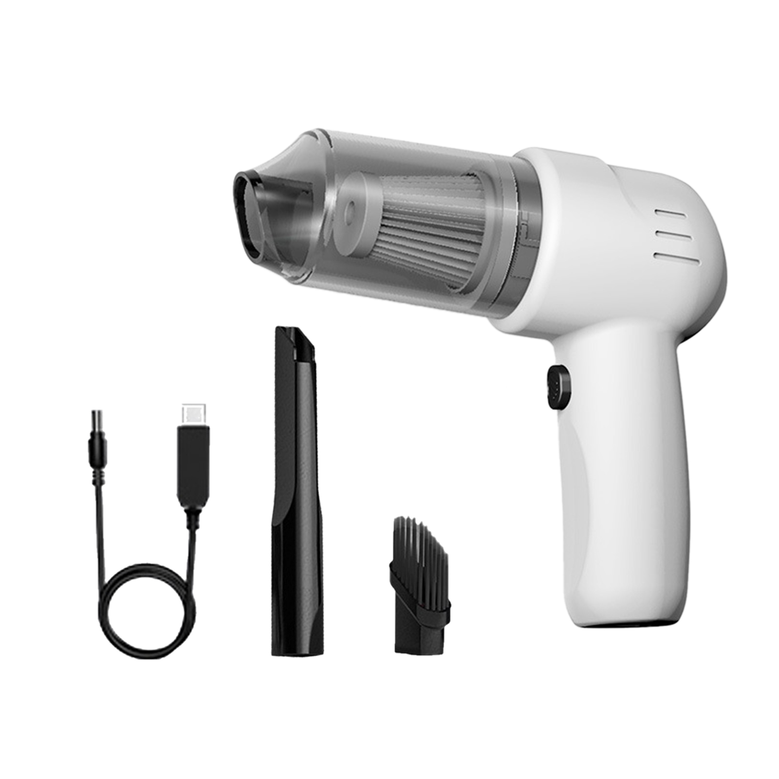 Zootealy Portable Vacuum Cleaner with 100W 9000Pa Powerful Motor Wireless Handheld Vacuum Cleaner Cleaning Kit for Car/Home/Office, White