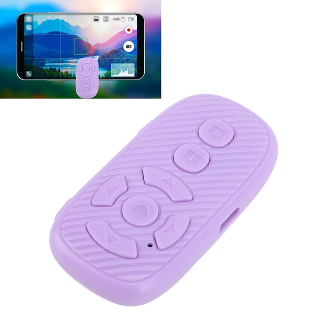 Télécommande pour TikTok, Tourneur de Page à Distance, Tourneur de Page Bluetooth 4.2 pour Application, Prise en Charge de l'Application, Vidéo, Lecture, Égoportrait