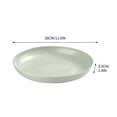 thumbnail image 3 of Fridja 11 inch Large Dinner Plates, Solid Color Antifall Round Plates, Unbreakable Dinner Plastic Vegetable Plates, Snack Plates Dining Table Bones Plates Garbage Plates Salad Plates, 3 of 3