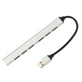 thumbnail image 1 of USB3.0 Hub, Heat Dissipation 7 In 1 USB3.0 Hub Silver Sturdy  For Desktop, 1 of 8