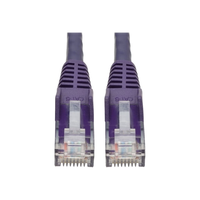 Eaton Tripp Lite Series Cat6 Gigabit Snagless Molded (UTP) Ethernet cable (RJ45 M/M), PoE, Purple, 2 ft. (0.61 m) RJ-45 (m) CAT 6 - Câble de Raccordement - à RJ-45 (M) - 2 ft - UTP - - IEEE 802.3ab/IEEE 802.5 - Moulé, Sans Embardée, Échoué Violet