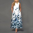 thumbnail image 1 of Robes d'Été pour les Femmes 2023 Causal Ourlet A-Ligne Fluide Mini Robe Blouse, 1 of 5