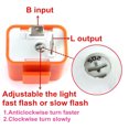 thumbnail image 4 of Redempat Motorcycle LED Flashers Adjustable Square Accessory Signal Indicator Motorbike Blinker Orange High-power Parts Orange 1pcs 1Set, 4 of 6