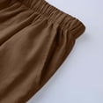 thumbnail image 5 of Weiqiqre Mens Pants New Linen Pants Drawstring Elastic Solid Color Loose Casual Trousers Lightweight Slight Stretch, and Regular Fit for All-Season Going Out, 5 of 5