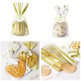 thumbnail image 2 of Coofit 50 Pcs Sac en Cellophane Doré Polyvalent Sac à Friandises en Cellophane Sac en Cellophane, 2 of 10