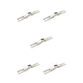 thumbnail image 1 of QualitChoice Cold Rolled Steel Hinge Mirror Polished Replacement Modified Punch-free Cabinet Wardrobe Cupboard Hinges Accessories Silver 5PCS, 1 of 6