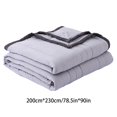 thumbnail image 2 of Summer Blanket Ice Blanket Double Cold Effect Blanket Cooler Fiber Soft Breathable Soft Smooth 78x90IN Summer Comforter King Size Super Cozy And Comfy for Sofa, Couch, Bed, Camping, Travel, 2 of 3