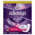 thumbnail image 3 of Always Anti-Bunch Xtra Protection Daily Liners, Extra Long Length, Unscented 116 count, 3 of 12