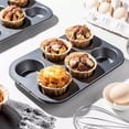thumbnail image 4 of Binwennn Cake Pan Pan Cupcake Mould Bakeware Cupcak Pan Nonstick Bakeware Cupcake Pans Nonstick Cake Pan Non Stick Coating Black Kitchen Cookie Sheet Set Quarter Baking Sheets Wire Rack for Cooking, 4 of 4