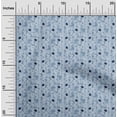 thumbnail image 2 of oneOone Viscose Jersey Light Blue Fabric Floral Craft Projects Decor Fabric Printed By The Yard 60 Inch Wide, 2 of 4