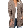 thumbnail image 1 of 2025 Womens Casual Knit Cardigan Open Cardigans for Women Plus Size Sweater Large Size Loose Open Long Cardigans for Women Button, 1 of 4