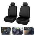 thumbnail image 4 of Wisewang Car Seat Covers Front Rear Seat Covers Headrest Protector for Minivan Black 4 pcs, 4 of 6