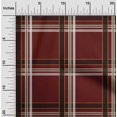 thumbnail image 1 of oneOone Silk Tabby Maroon Fabric Madras Check Sewing Craft Projects Fabric Prints By Yard 42 Inch Wide, 1 of 1