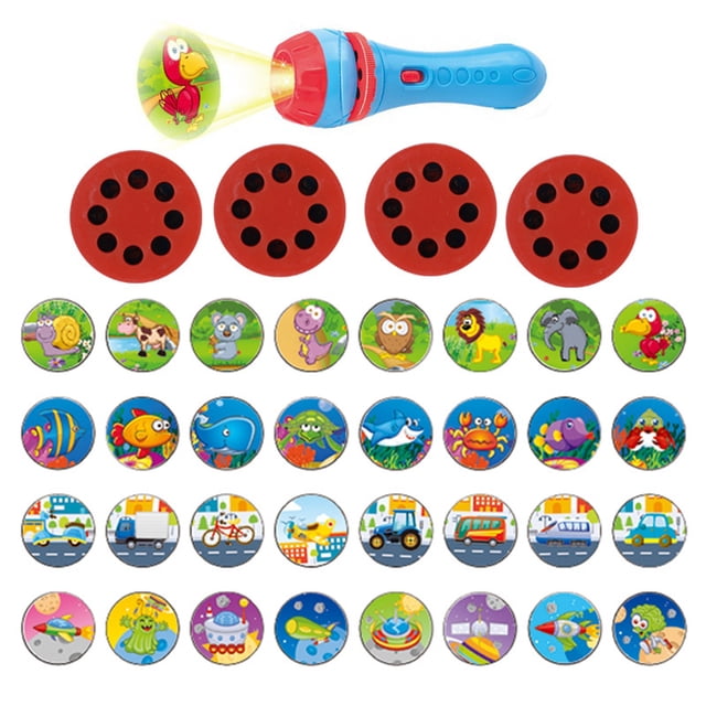 Lampe de Poche Projecteur pour Enfants Éducative Créative Mini Machine à Histoires Jouet Projecteur