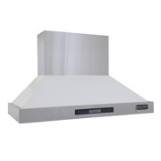 Hotte de cuisine professionnelle Kucht 48 po. murale 1200 CFM en blanc