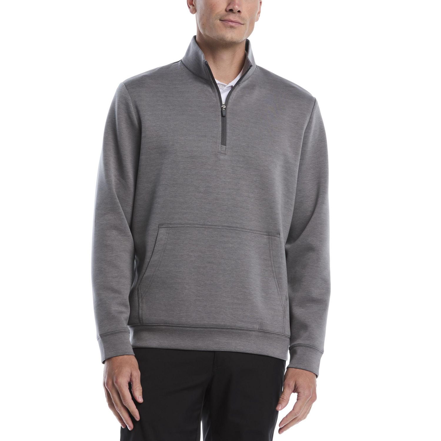 Pull de golf PGA Tour Course Essentials Melange 1/4 Zip pour homme