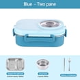 thumbnail image 2 of Large Stainless Steel Bowl Stainless Steel Lunch Box Office Worker Student Lunch Box Sealed Lunch Box with Soup Bowl Student Tableware Compartment Insulation Lunch Box, 2 of 3