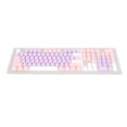 thumbnail image 3 of Keyboard Keycaps, Exquisite Workmanship 108 Keys Custom Keycaps OEM Height  For 87 Keys Keyboard Purple Pink White, 3 of 8
