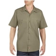 thumbnail image 1 of Dickies Mens Industrial Short Sleeve Work Shirt, XL, Desert Sand, 1 of 1