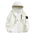 thumbnail image 1 of PEONAVET Mens Jacket Men's Outdoor Windproof And Waterproof Long Sleeved Hooded Workwear Jacket Jacket, 1 of 8