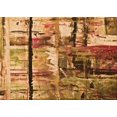 thumbnail image 1 of Ahgly Company Tapis Rectangulaire d'Intérieur Lavable en Machine Orange Transitionnel, 2 Pieds x 5 Pieds, 1 of 1