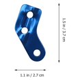 thumbnail image 2 of Miangastore Camping L-Shaped Stopper Red Aluminum Guyline Wind Rope Buckle 18Pcs 1.5X1.1X0.2In, 2 of 8