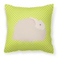 thumbnail image 1 of Carolines Treasures BB7785PW1414 Fluffy Angora Rabbit Green Fabric Decorative Pillow, 14 x 14 in., 1 of 4